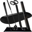 5 IN 1 Candle Wick Trimmer, Electric Candle Lighter Rechargeable, Candle Snuffer, Candle Wick Cutter, Candle Wick Dipper Accessory Candle Making Kit,with Storage Tray Plate for Gifts Candle Lovers