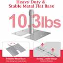 EMART 10x10ft Heavy Duty Backdrop Stand Kit, Adjustable Pipe and Drape Photo Booth Frame for Wedding, Party, Christmas, Birthday Decorations