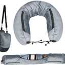 Stuffable Travel Pillow for Extra Luggage, Velvet Travel Neck Pillow with Adjustable Clasp, Fits 3+ Days of Travel Essentials with Two Large Pockets,Multifunctional Sleeping Rest Cushion.