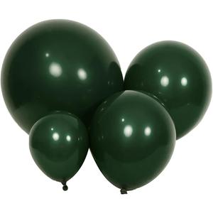 Latex Balloons, 100-Pack Different Sizes 18 12 10 5 Inch Party Balloon Garland Kit (Dark Green)