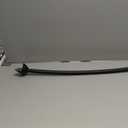 iDesign Curved Metal Shower Curtain Rod, Adjustable Customizable Curtain Rod for Bathtub, Stall, Closet, Doorway, 41-72 Inches, Matte Black,79077