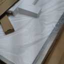 LOAAO 24X30 Inch Brushed Nickel Bathroom Mirror, Rounded Rectangle Silver Metal Frame Mirror, Brushed Nickel, Anti-Rust, Shatter Proof, Hangs Horizontally or Vertically