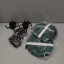 Lettry 20'' Bird Seed & Shell Catcher Tray for Bird Feeder Platform, Green Birdseed Hoop Hanging from Birds Feeder Pole for Outdoor Garden Backyard (2)