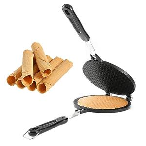 Dyna-Living Waffle Cone Maker Home Use Ice Cream Cone Maker 6.7'' Waffle Maker Non-stick Egg Roll Maker Waffle Bowl Maker for DIY Ice Cream Waffle Cone Desserts