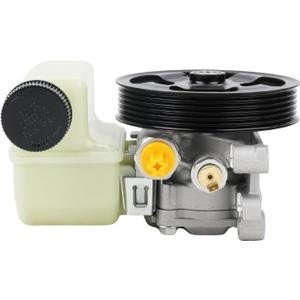 Power Steering Pump with Pulley & Reservoir Compatible with Ford Fusion Mercury Milan 2.3L L4 2006 2007 2008 2009, Replacement for 21-5179, 6E5Z3A696AB