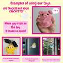 Crochet Kit for Beginners  Whale | DIY Crochet Animal Kit with Step-by-Step Video  Craft Set for Adults & Kids  Includes Yarn, Hook, Tools & Instructions