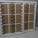 13.5x19.5 Collage Frame with 9 Openings 4X6 Pictures, Multiple Picture Frame with Mat, Wall or Tabletop Decor, White Wood Grain,2 Pack