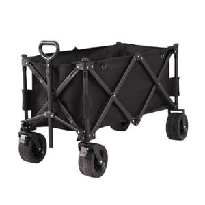 Nboness Beach Trolley Cart Foldable Camping Cart Camping Car Outdoor Camping Folding Cart Camping Trailer Portable Grocery Shopping Cart Trolley Cart 11*9.4*24.8 in