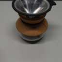 Bodum 17oz Pour Over Coffee Maker, High-Heat Borosilicate Glass with Reusable Stainless Steel Filter and Cork Grip - Made in Portugal