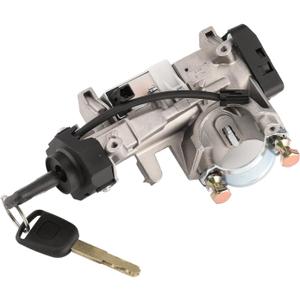 Ignition Switch Lock Cylinder Assembly with 2 Chip ID48 Keys Compatible with Honda Accord 2003-2005, CR-V 2005-2006, 2005-2008 Odyssey, Replace OE 35100-SDA-A71, 06350-SAA-G30