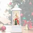 Christmas Lantern with Music and LED, for Girls Kids Women Adults, Home Tabletop Holiday Decoration (Angel/Christmas Tree Water Lantern)
