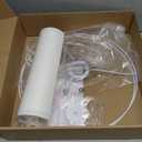 White Lamp Shade, Large Drum Lampshade 13" Top x 13" Bottom x 11" High (Spider), Replacement Lamp Shade Natural Linen Hand Crafted for Table Lamps Floor Lamps Chandelier Lamp, Easy Assembly Required