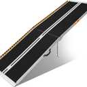 FACHNUO 10 Feet Portable Wheelchair Ramp with Support Legs, Non-Skid Aluminum Handicap Ramps, Folding Threshold Wheel Chair Ramp for Home Steps, Stairs, Entry, Threshold, Doorways, 800LBS Capacity (10FT(Using height 10-30''))