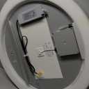 KWW Round Mirror Bathroom LED Lighted Mirror, Illuminated Dimmable Anti-Fog Wall-Mounted Makeup Vanity Mirror with Lights (23.5" L x 23.5" W)