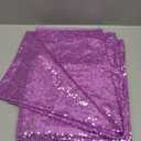 ShiDianYi Sequin Tablecloth Rectangle 50x72-Inch Lavender Table Cloths for Parties Rectangular Table Cover Overlay Light Purple Sequin Fabric Linens Birthday/Baby Shower/Tea Party Decor