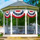 4PCS 3x6 Feet Bunting Flags,American Flag Bunting for Outside,4th Of July Decorations Outdoor,Memorial Day Decorations