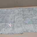 Breling 2 Pcs Summer Beach Hand Towels for Bathroom Blue Embroidered Ocean Coastal Fingertip Towels 13.8 x 29.5'' Under The Sea Seashell Starfish Absorbent Kitchen Dishcloth for Bath Guest Gifts