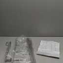 Over The Door Towel Rack, Over Door Towel Rack for Bathroom Door, Triple Towel Storage Holder with Hooks (Silver) (17.32"L)