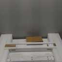 FLEXISPOT H7 Adjustable Overbed Bedside Table with Wheels Pneumatic Mobile Standing Desk Laptop Desk Rolling Computer Cart Movable Overbed Table Hospital Home Use(27.6" W x 15.7" D, White) (Small)