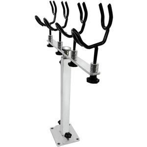 Made PVC Coated Fishing Rod Holder Aluminum Fishing Rod Bracket Sure Grip Pole Support for Boat, Ship, Yacht and More, Gifts for Water Sports Enthusiasts and Presents for Fishing Lovers