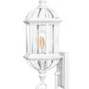 VIANIS Dusk to Dawn Porch Lights Outdoor, Classic White Outdoor Wall Lights, Anti-Rust Outside Lights for House with Tempered Beveled Glass, Waterproof Exterior Lighting Fixtures for House, Entryway