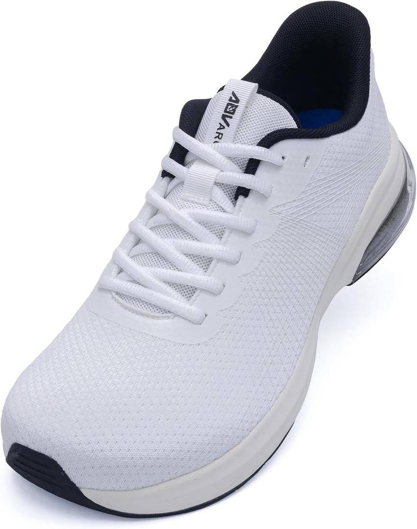 AOV Walking Shoes for Men Wide Toe Box Orthotic Slip On Tennis Sneakers | Arch Support Men's Shoes for Plantar Fasciitis, All Day Comfort Tennis Shoes for Standing, Walking, Foot Pain Relief