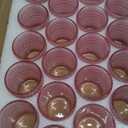 SUPMIND 24 Pcs Votive Candle Holders, Glass Holders Bulk for Table Centerpiece, Tea Lights Candle Holders for Wedding Shower, Party and Home Decor Pink