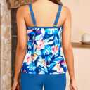 Tankini Two Piece with Shorts - Womens Tummy Control Swimsuit with Pockets Bathing Suit with V-Wire Boy Shorts Swimwear 2025