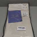 100% Blackout Shield Linen Blackout Curtains for Bedroom 96 Inches Long, Back Tab/Rod Pocket Living Room Drapes, Thermal Insulated Blackout Curtains 2 Panels Set, 50" W x 96" L,Cream