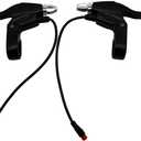 1 Pair Brake Lever, Left and Right Power Off Handle Accessories 108PPD Brake Levers, 2 Pin Male Hand Brake Controller Kit for Electric Bike Scooter