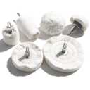 6 pcs Buffing Wheel for Drill,Buffing Pad Polishing Wheel Kits,Wheel Shaped Polishing Tool for Metal Aluminum,Stainless Steel,Chrome,Jewelry,Wood,Plastic,Ceramic,Glass,etc