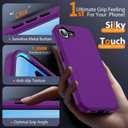 Designed for iPhone 16E Case 6.1'' with [Military Drop Protection][Compatible with Mag-Safe] Shockproof 16E Phone Case for Men Wowen,Purple