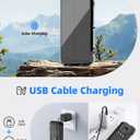 Nuynix Solar Power Bank 20000mAh, 15W Wireless Fast Charger with 3 Built-in Cables, USB-C Output Portable Battery Pack, Dual Flashlights Power Bank for iPhone 17 16 15 14, Samsung Galaxy, Camping