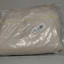 No Hook Cream Shower Curtain and Liner, Linen-Look Polyester Textured Shower Curtain with Snap in Liner, Waterproof & Washable Bath Curtains for Bathroom, 71Wx74H