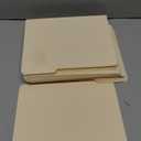 Staples File Folders, Letter Size, 1/3‑Cut Tabs, Assorted Positions, Manila, Durable Paper Stock, 100/Pack