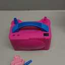 IDAODAN Electric Balloon Pump, Portable Electric Balloon Blower Machine Balloon Air Pump Dual Nozzle Rose Red 110V 600W Balloon Inflator for Party Decorations