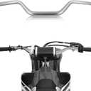 Dirt Bike Handlebars Motorcycle Handle bars 1 1/8" 28mm 120mm Rise CNC Universal For Dirt Pit Bike ATV ADV Supermoto Enduro Motocross Motorcycle Off Road Silver (sliver)
