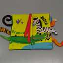 beiens Baby Books Toys, Touch and Feel Crinkle Cloth Book for Infant Baby 0-3-6-12-18 Months, Early Development Interactive Stroller Soft Toys, Newborn Gifts for Boys Girls