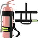 Shyyween 1 Pcs Adjustable Fire Extinguisher Carrying Strap Firefighter Gear Water Can Extinguisher Strap High-strength Nylon Webbing with Metal Buckle for Fire Safety (Green)