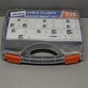 328PCS Cable Clamps Assortment Kit, 304 Stainless Steel Rubber Cushion Pipe Clamps, 9 Sizes 1/4" 5/16" 3/8" 1/2" 5/8" 3/4" 1" 1-1/4" 1-1/2" Wire Clamps with Screws, Screwdriver, Handheld Box