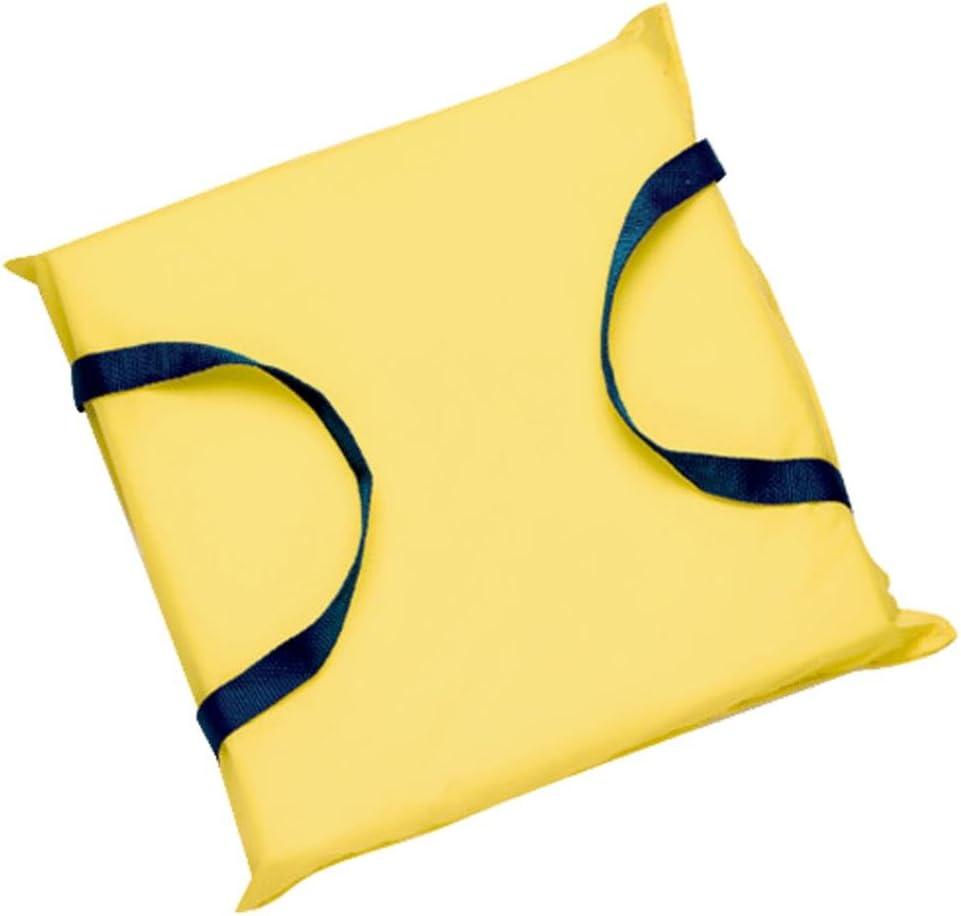 Seachoice Emergency Marine Foam Flotation Cushion, Square, 15 in. X 15 in, Safety Yellow, One Size