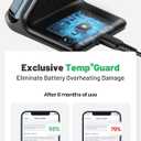 INIU Wireless Charger, 15W Fast Wireless Charging Station with Sleep-Friendly Adaptive Light Compatible with iPhone 17 16 15 14 13 12 Pro Max Samsung Galaxy S25 S24 S23 Note 20 Google etc (Black)