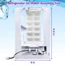 Upgraded Refrigerator Ice Maker Assembly AEQ72909603 AEQ72909602 Compatible with LG Refrigerators,AEQ72909603 Refrigerator Ice Maker Replacement for AEQ72909601 Craft Ice Refrigerator