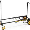 Rock-N-Roller R2RT (Micro) 8-in-1 Folding Multi-Cart/Hand Truck/Dolly/Platform Cart/26" to 39" Telescoping Frame/350 lbs. Load Capacity, Black