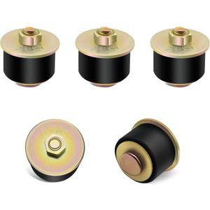 Siptenk 1-1/4" Freeze Rubber Expansion Plug 5 pcs, Automotive Rubber Expandable Freeze Plugs for Engine