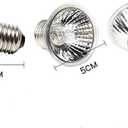 25W UVA+UVB Reptile Bulbs(4 Pack)- 110V Lizard Lamp Heating Lamp Spot Lamp for Turtle Aquarium Aquatic Reptile Lizard Habitat Heat Light