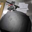 Solid Wood Rotary Full Length Mirror Coat Rack, 70" x 20" Oversize Standing Mirror Full Length, Floor Mirror for Bedroom, Living Room, Entryway (Black)