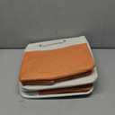 Fabric Cube Storage Boxes Foldable Storage Bins 13-Inch Orange and Beige Patchwork Storage Baskets Cube Storage Bins with Handle Cube Inserts Storage for Home and Office Supplies 3 Pcs/Pack, Sy-1