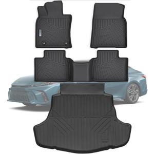Floor Mats & Trunk Mat for 2025 2026 Toyota Camry
TPE All Weather Protection 1st & 2nd Row Car Floor Liners Front & Cargo Liners Accessories-Black