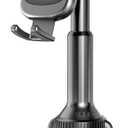 TOPGO Cup Phone Holder for Car, [Upgraded Telescopic Arm & Firmly Stable] Cup Phone Mount for iPhone 17 and More Smartphone - Black